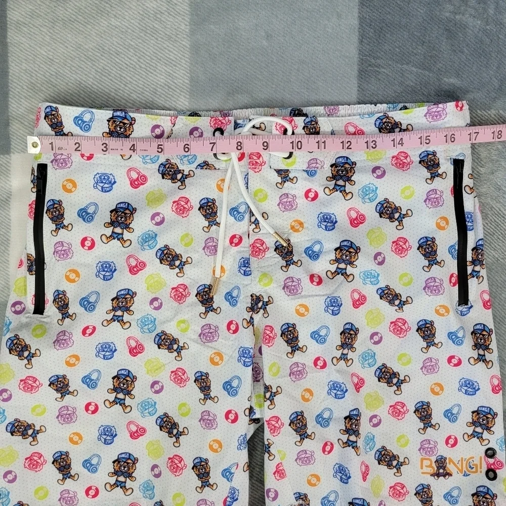 BANG! Miami Hey Mister TJ Poolside Mix Resort Swim Trunks Unworn Size Large